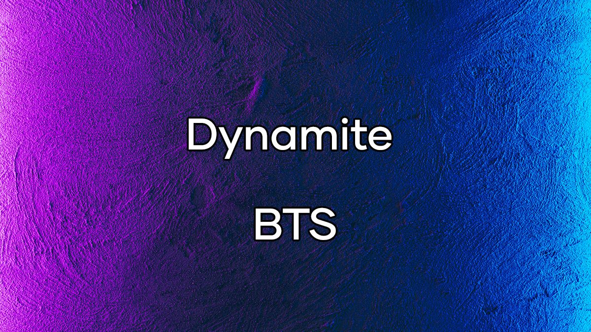 آهنگ Dynamite بی تی اس BTS با متن و ترجمه